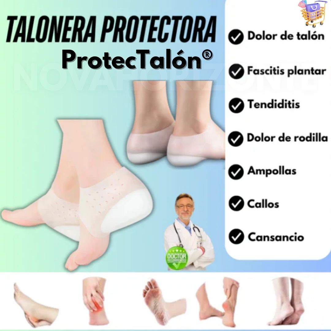 ProtecTalón® | Alivia el dolor, protege tus pies y camina con total comodidad (¡Incluye un par de protectores!) ✨