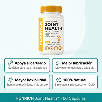 FUNRICH Joint Health™ | Muévete sin Rigidez Cada Día — 60 Cápsulas