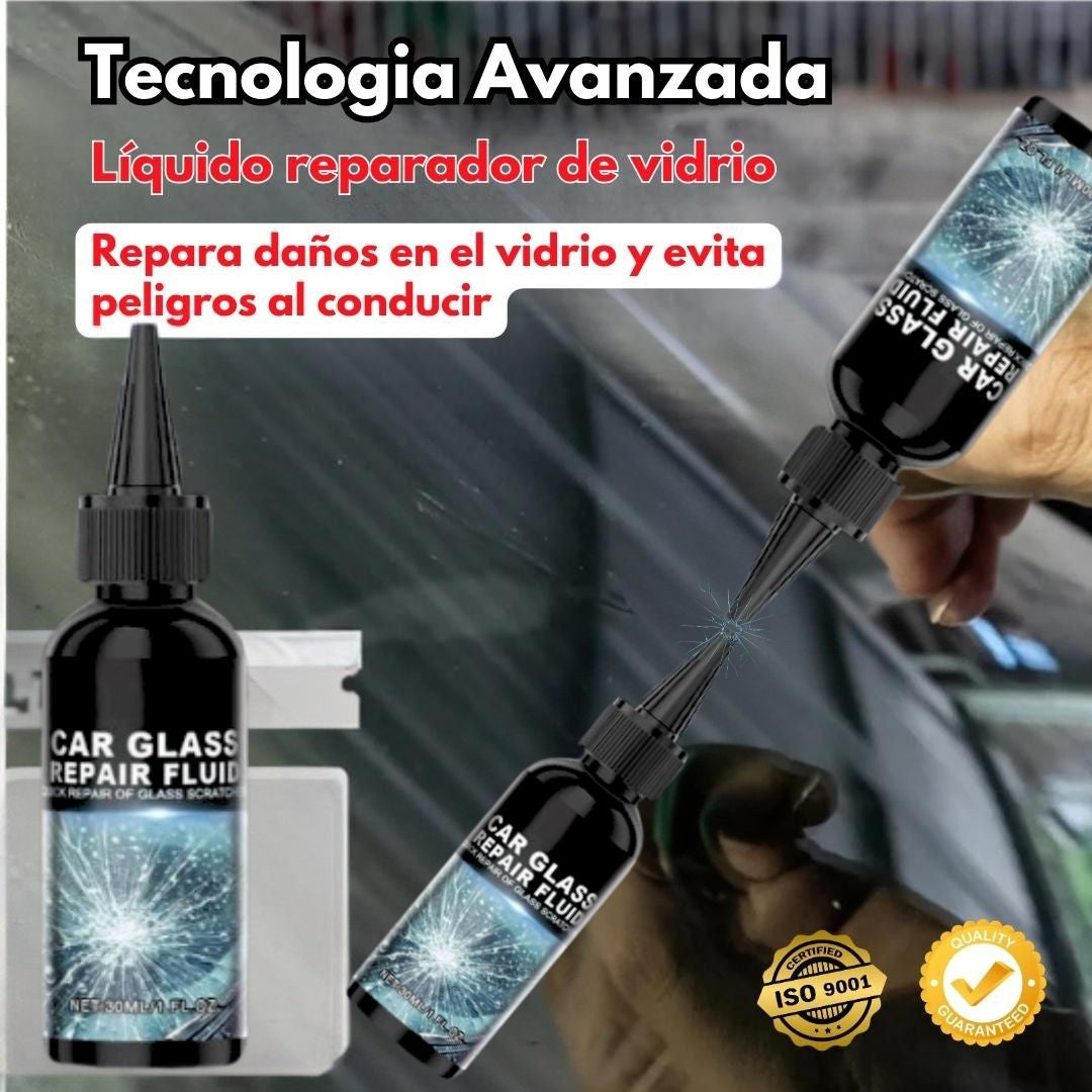 Kit Reparador de cristales VidrioFix® – Repara parabrisas, pantallas y espejos al instante.