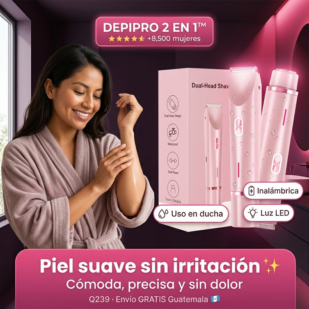 DEPIPRO 2 EN 1™ | Depilación profesional, cómoda y sin irritación