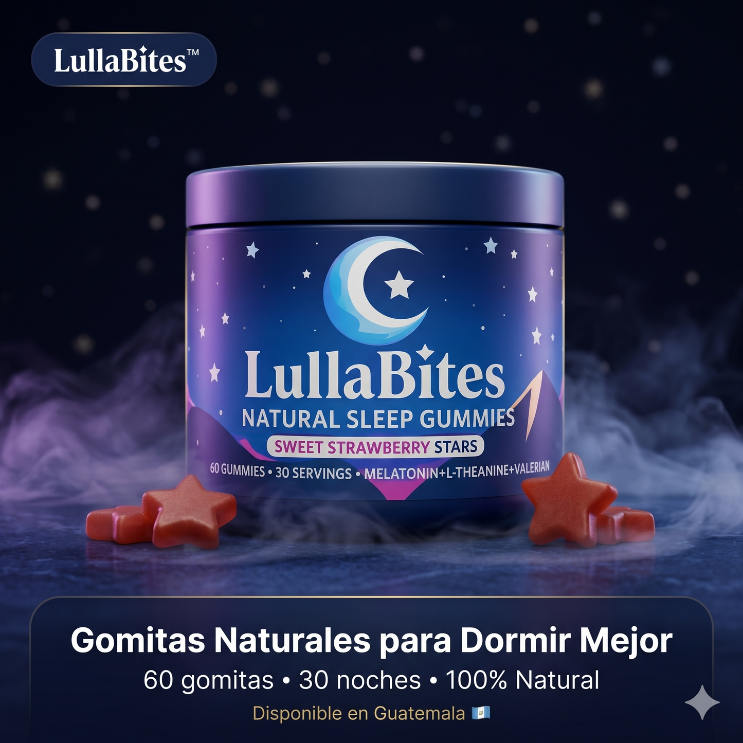 LullaBites™ | Gomitas para Dormir Profundo y Despertar con Energía x60