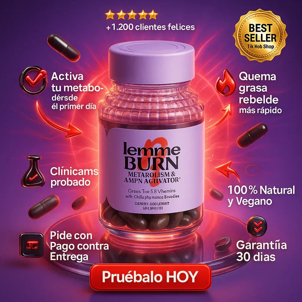 🔥 Lemme Burn® – 60 Cápsulas | Activa tu metabolismo desde adentro con Lemme Burn (PRODUCTO ORIGINAL)