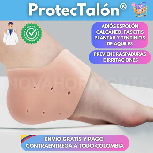 ProtecTalón® | Alivia el dolor, protege tus pies y camina con total comodidad (¡Incluye un par de protectores!) ✨